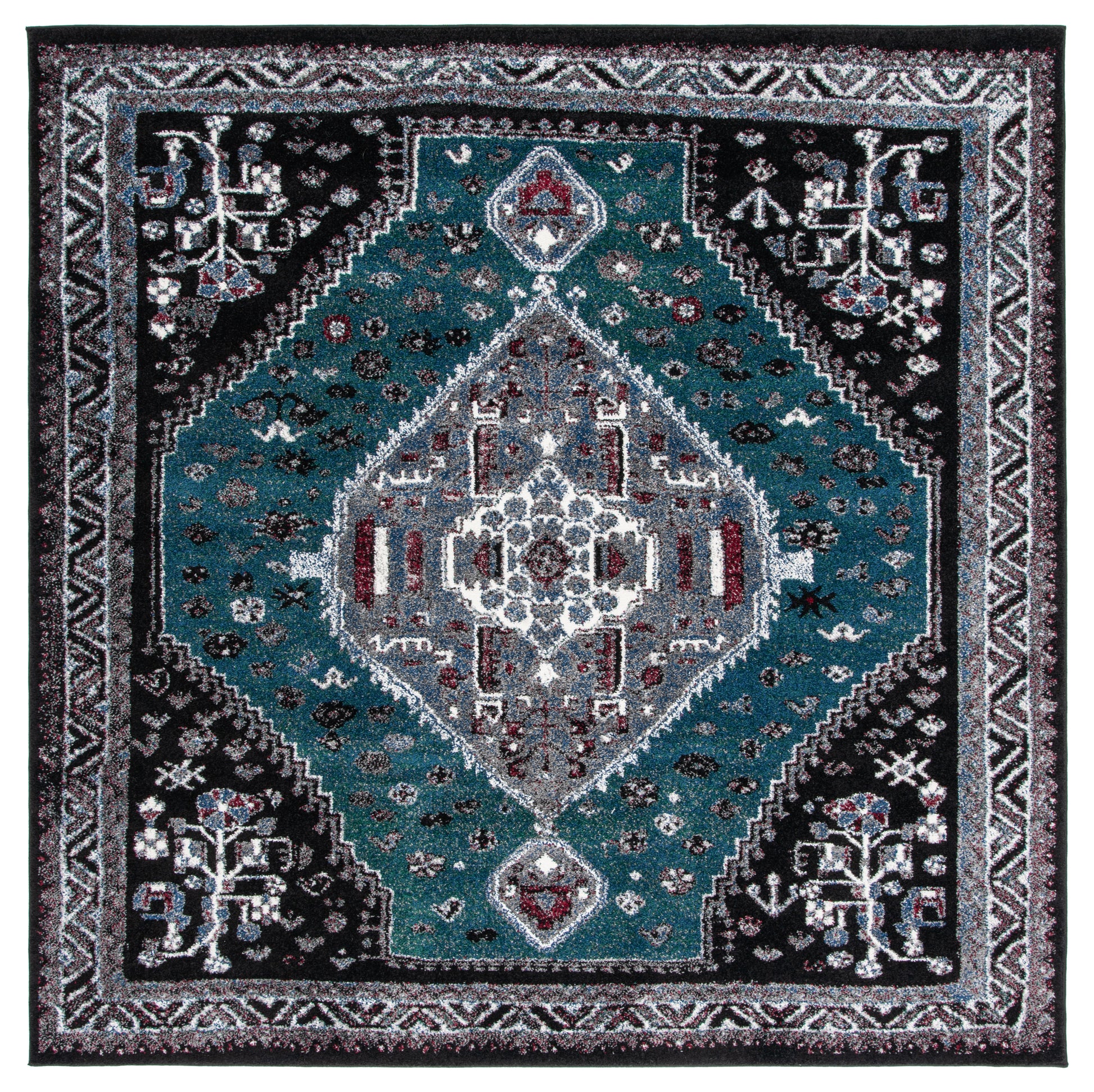 Safavieh Vintage Hamadan Vth201Y Green/Black Area Rug