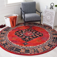 Safavieh Vintage Hamadan Vth202Q Red/Black Area Rug