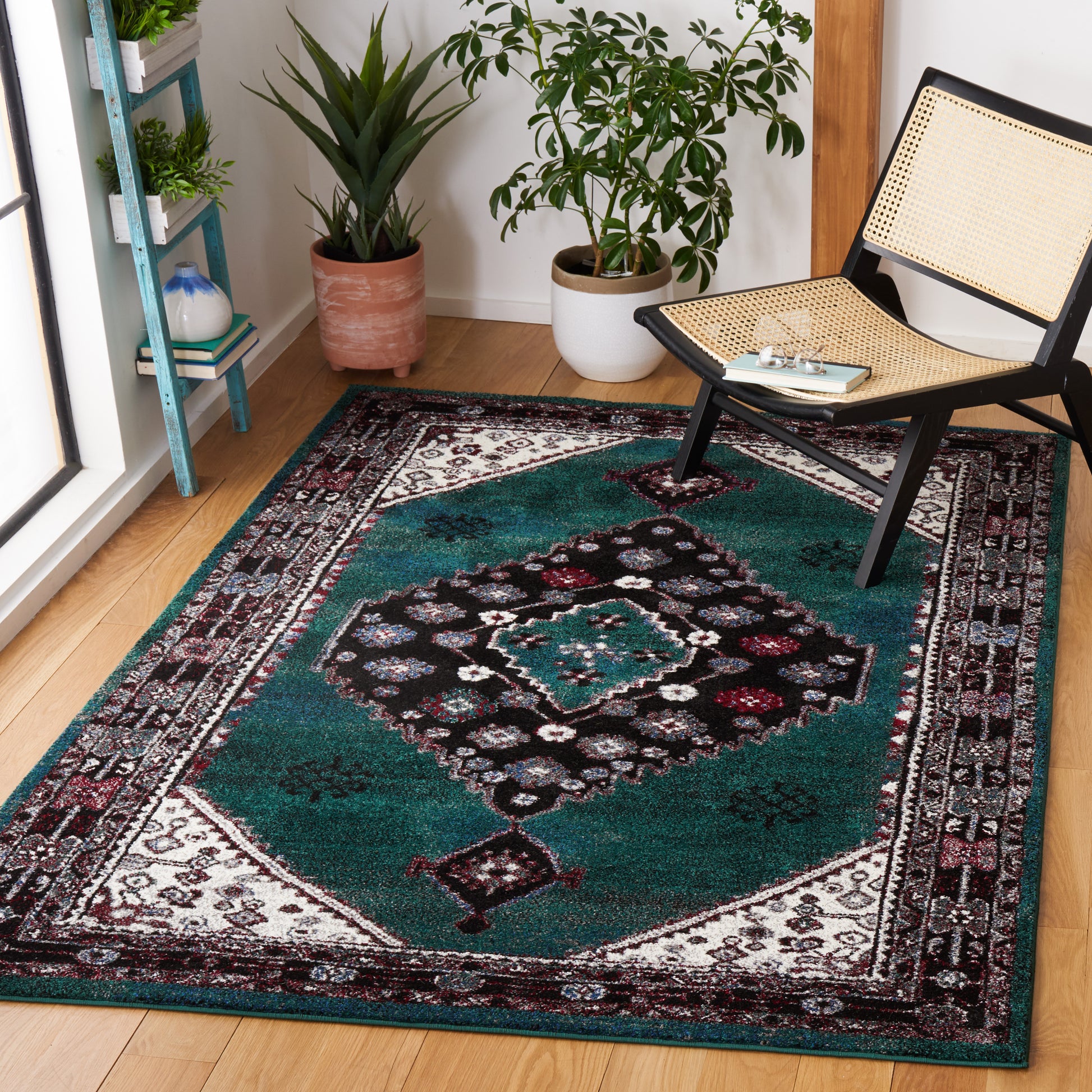 Safavieh Vintage Hamadan Vth202Y Green/Black Area Rug