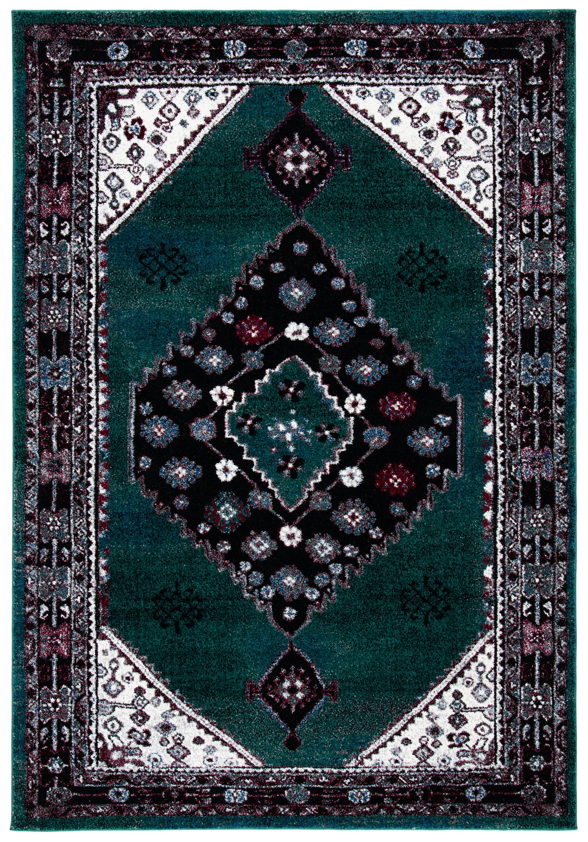 Safavieh Vintage Hamadan Vth202Y Green/Black Area Rug