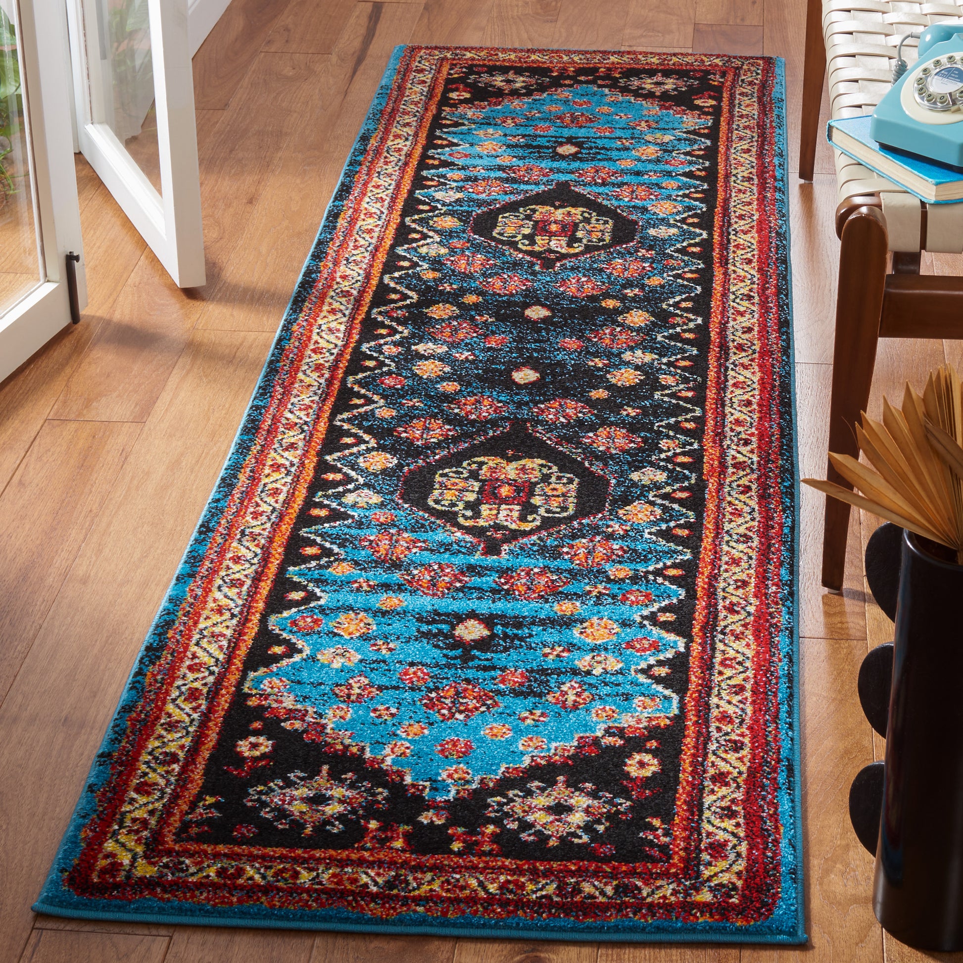 Safavieh Vintage Hamadan Vth203M Blue/Black Area Rug