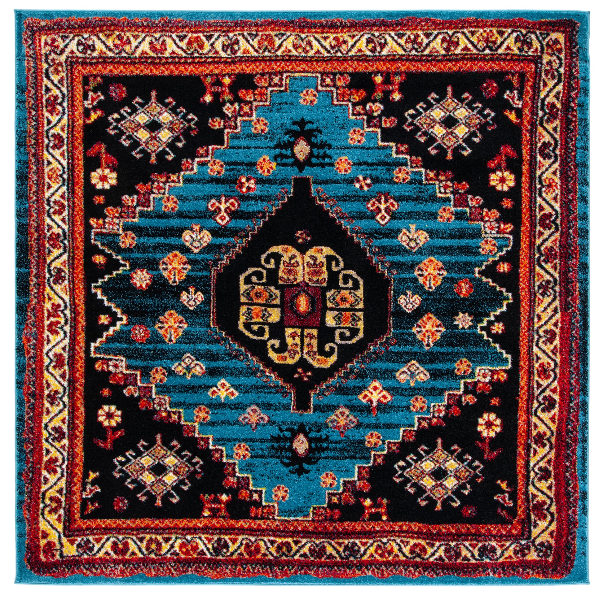 Safavieh Vintage Hamadan Vth203M Blue/Black Area Rug