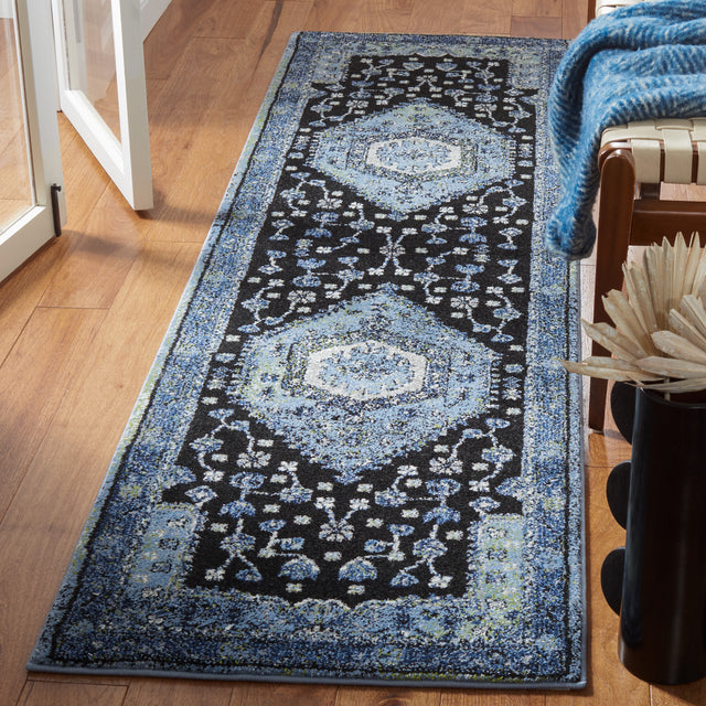 Safavieh Vintage Hamadan Vth204J Light Blue/Black Rugs.