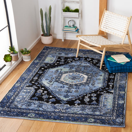 Safavieh Vintage Hamadan Vth204J Light Blue/Black Rugs.