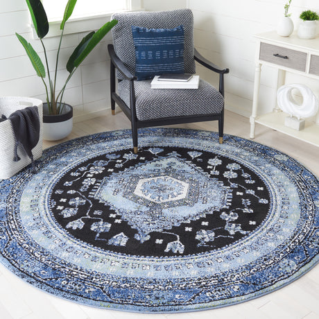 Safavieh Vintage Hamadan Vth204J Light Blue/Black Rugs.
