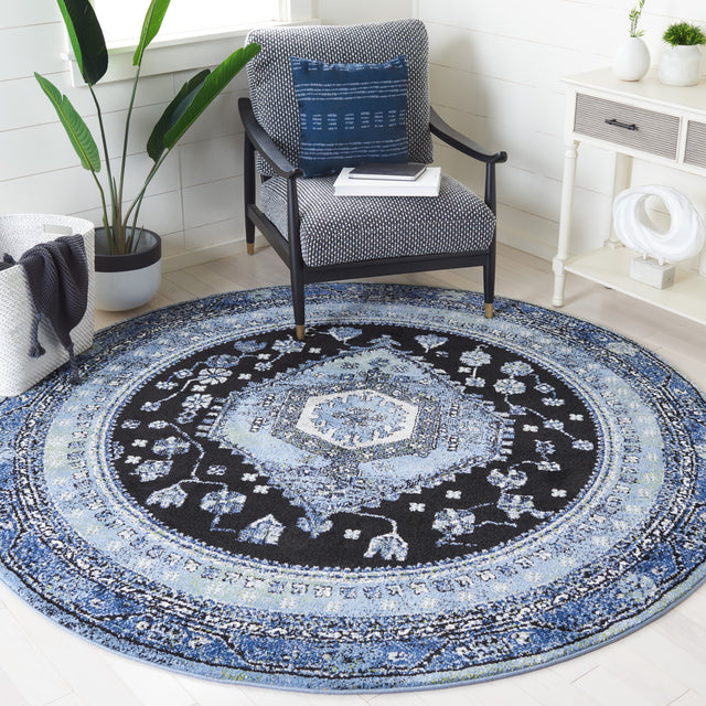 Safavieh Vintage Hamadan Vth204J Light Blue/Black Rugs.