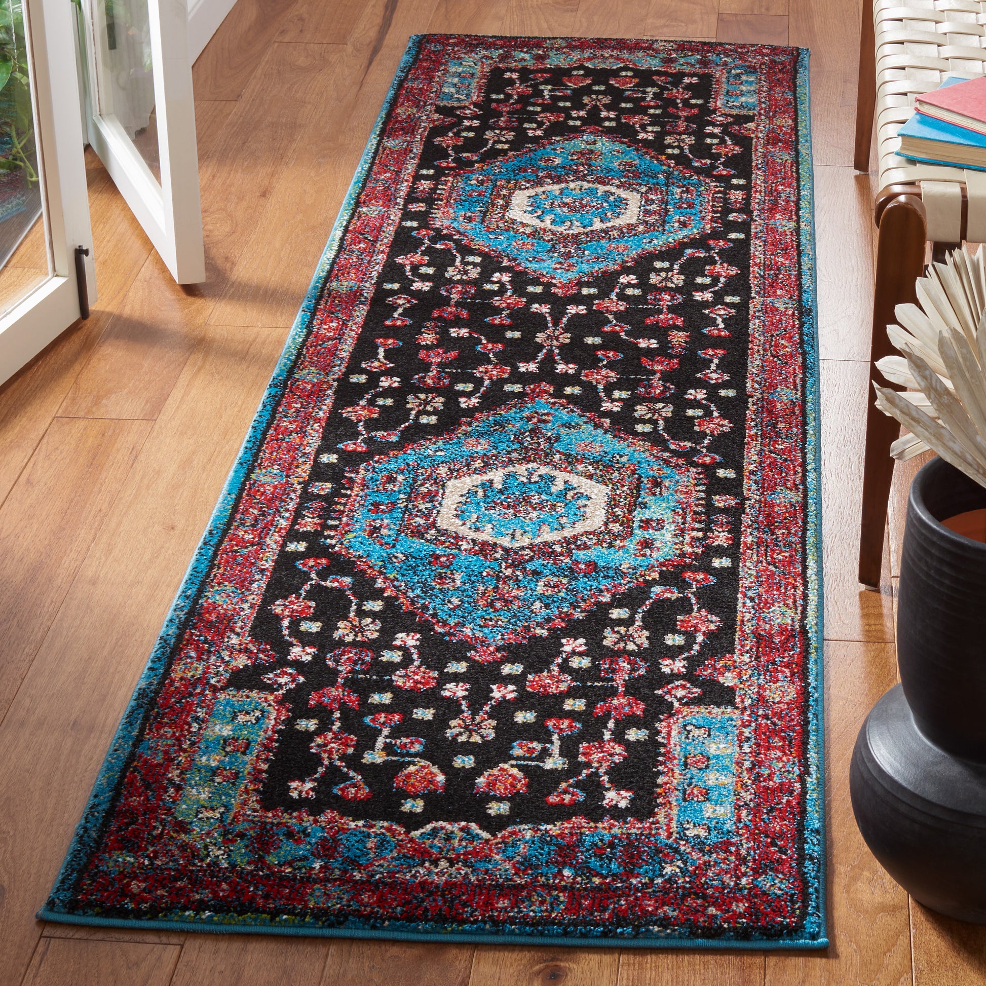 Safavieh Vintage Hamadan Vth204K Turquoise/Black Area Rug