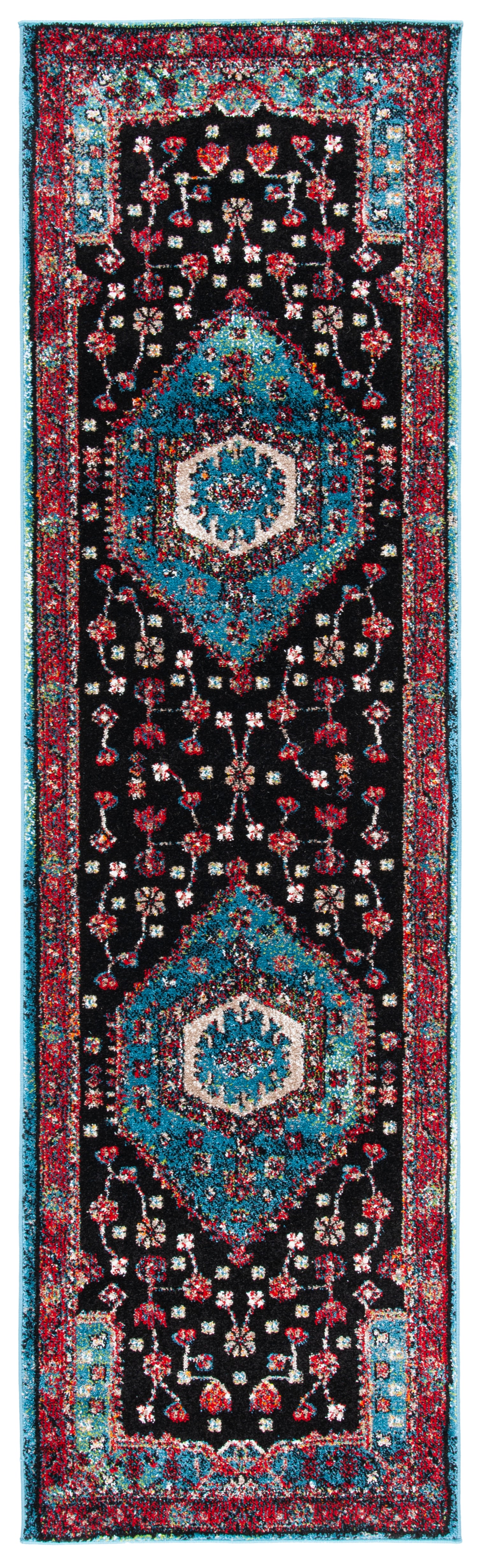 Safavieh Vintage Hamadan Vth204K Turquoise/Black Area Rug