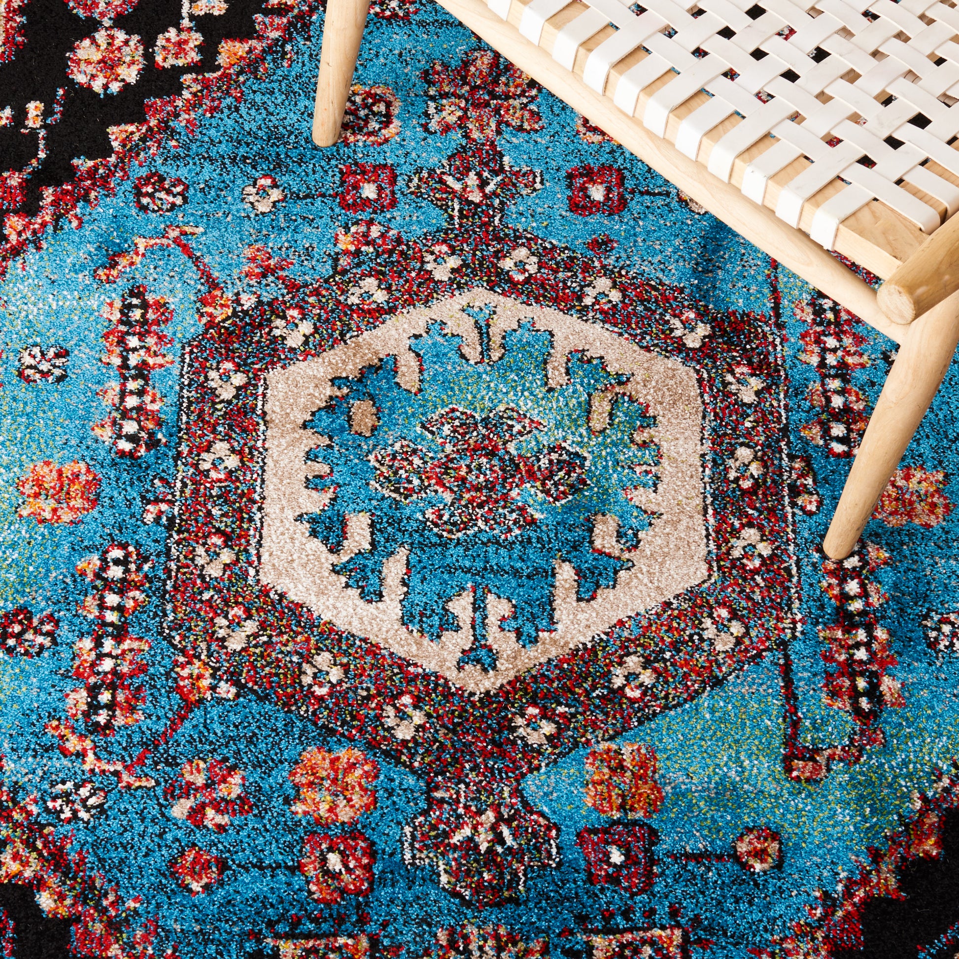 Safavieh Vintage Hamadan Vth204K Turquoise/Black Area Rug