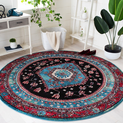 Safavieh Vintage Hamadan Vth204K Turquoise/Black Area Rug