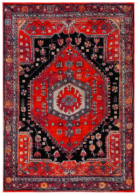 Safavieh Vintage Hamadan Vth204Q Red/Black Area Rug