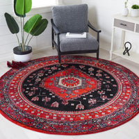 Safavieh Vintage Hamadan Vth204Q Red/Black Area Rug