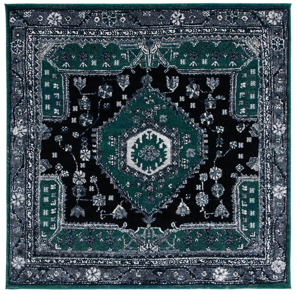 Safavieh Vintage Hamadan Vth204Y Green/Black Rugs.