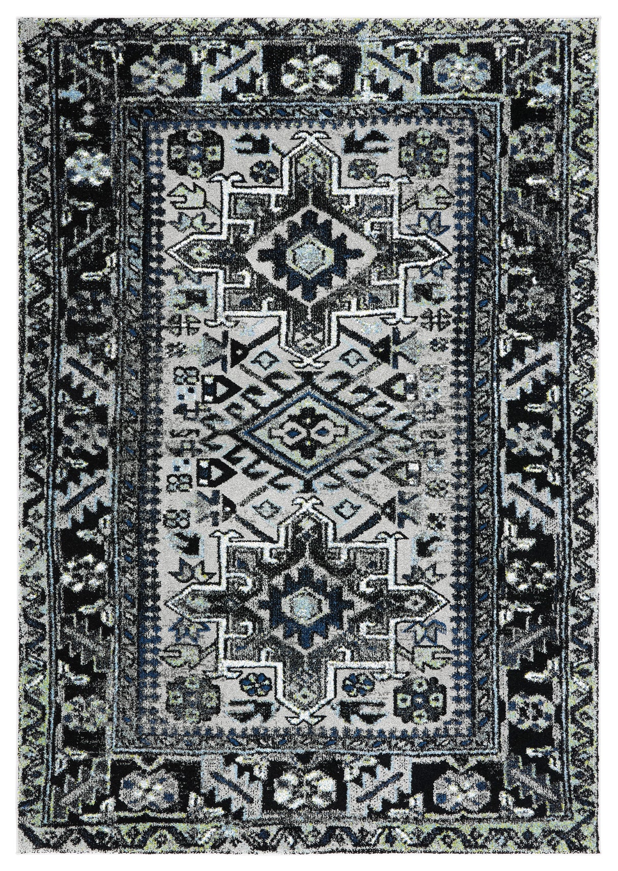 Safavieh Vintage Hamadan Vth211F Light Grey/Dark Grey Rugs.