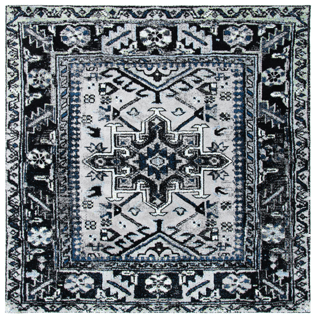 Safavieh Vintage Hamadan Vth211F Light Grey/Dark Grey Rugs.