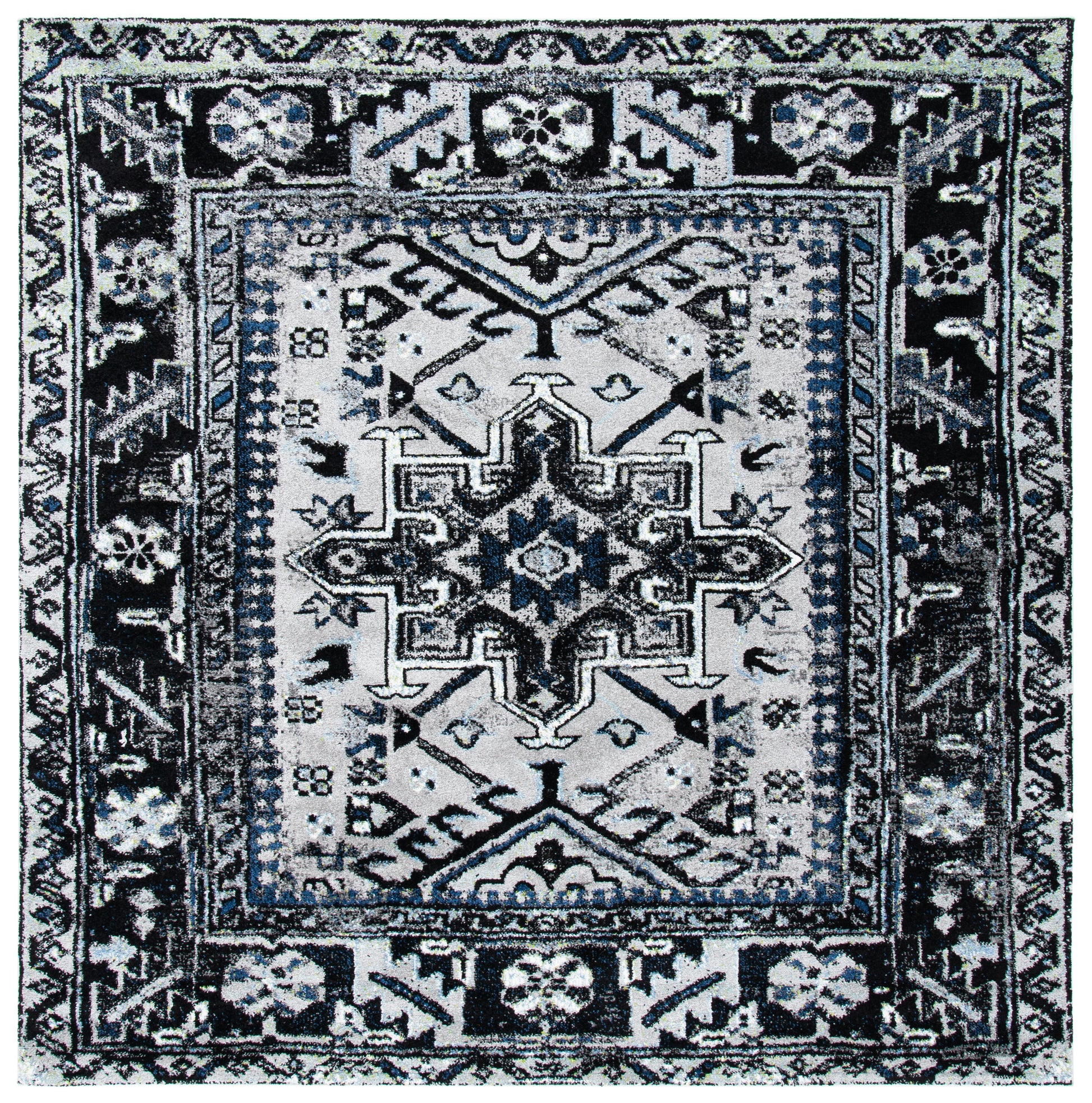 Safavieh Vintage Hamadan Vth211F Light Grey/Dark Grey Area Rug