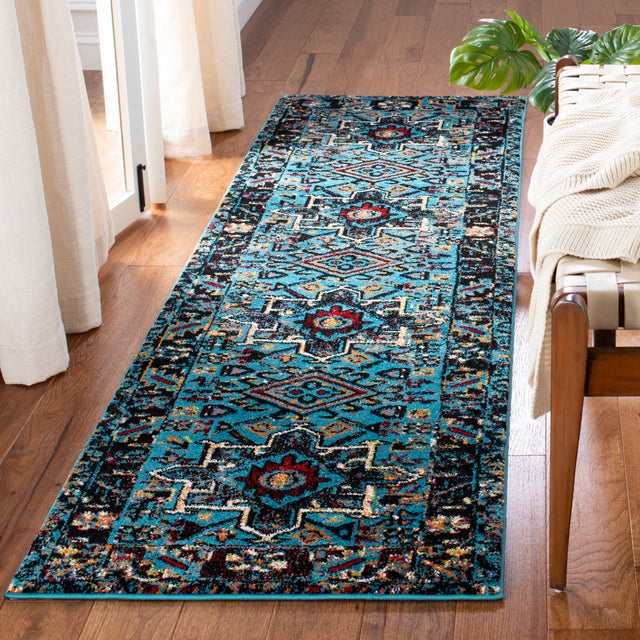 Safavieh Vintage Hamadan Vth211M Light Blue/Black Rugs.