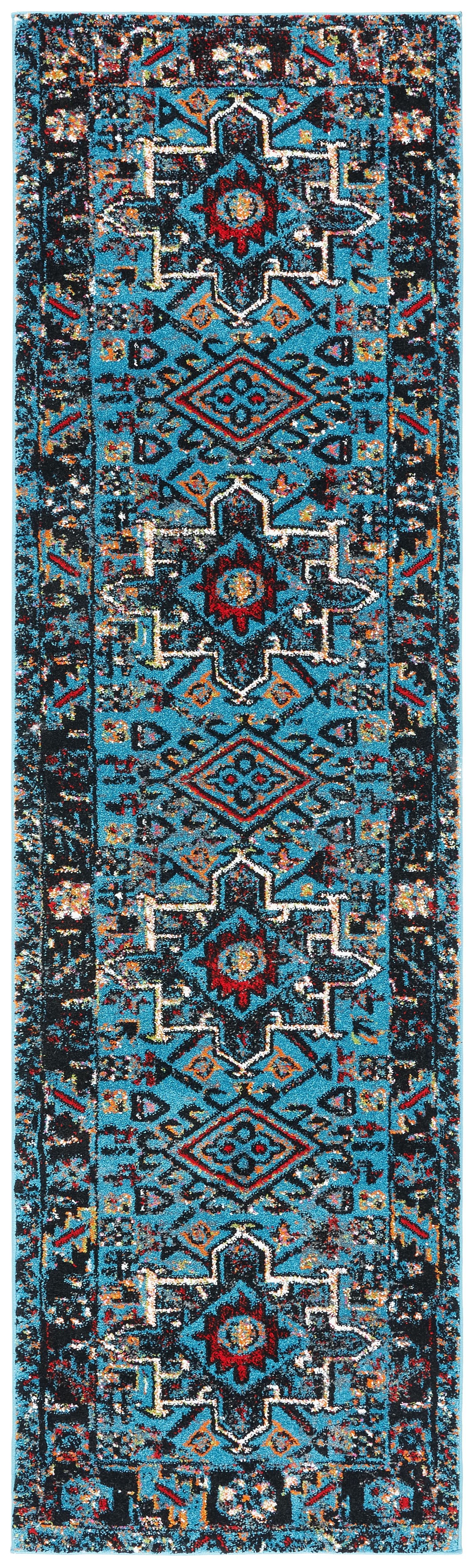 Safavieh Vintage Hamadan Vth211M Light Blue/Black Area Rug