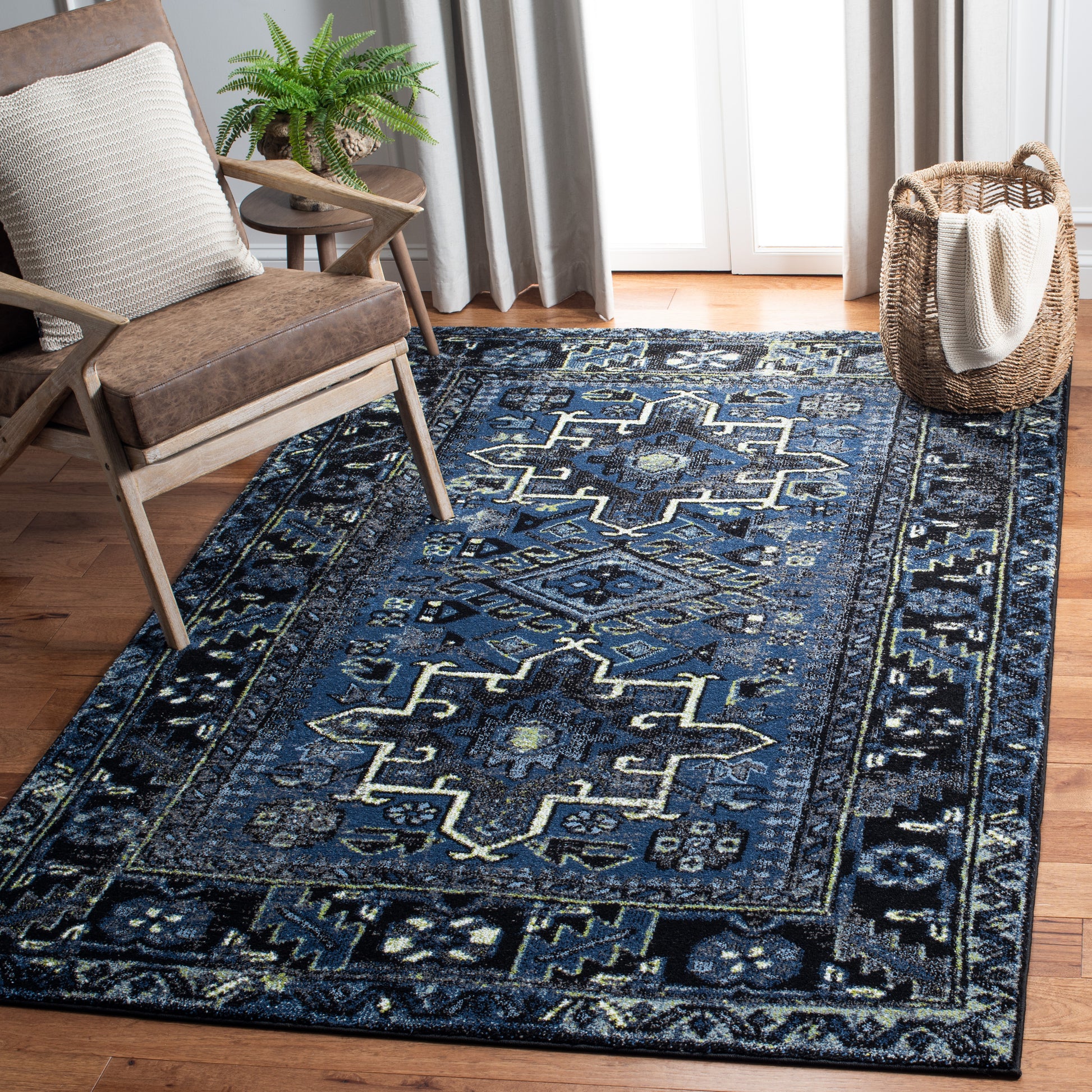 Safavieh Vintage Hamadan Vth211N Blue/Grey Area Rug