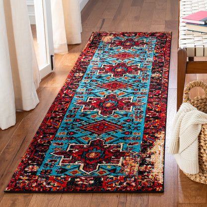 Safavieh Vintage Hamadan Vth211Q Red/Light Blue Area Rug