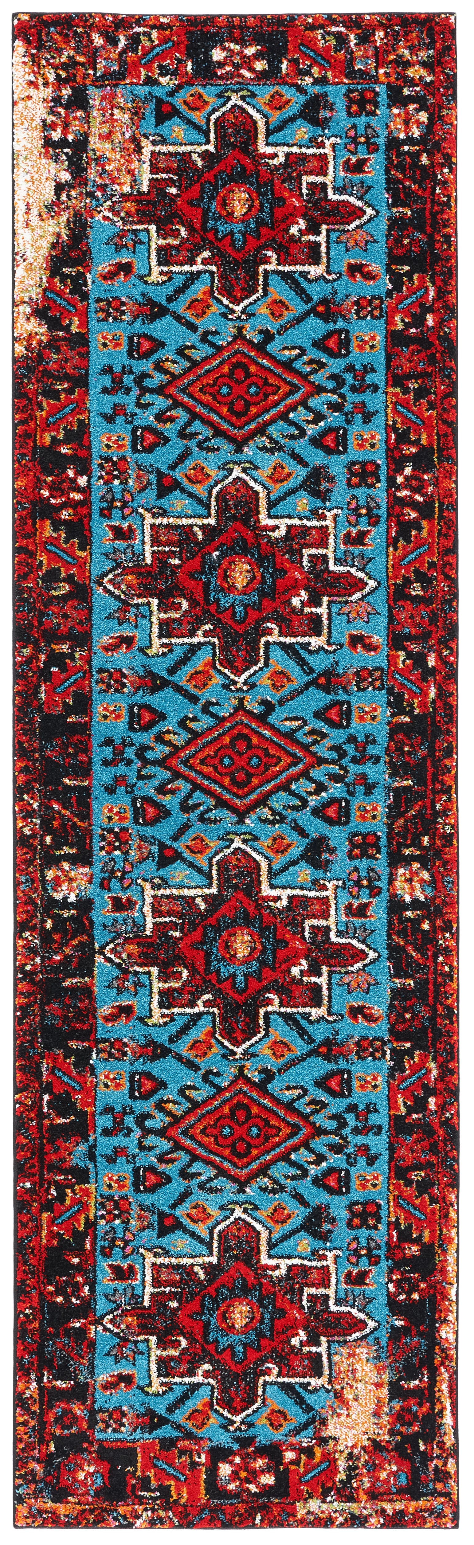 Safavieh Vintage Hamadan Vth211Q Red/Light Blue Area Rug