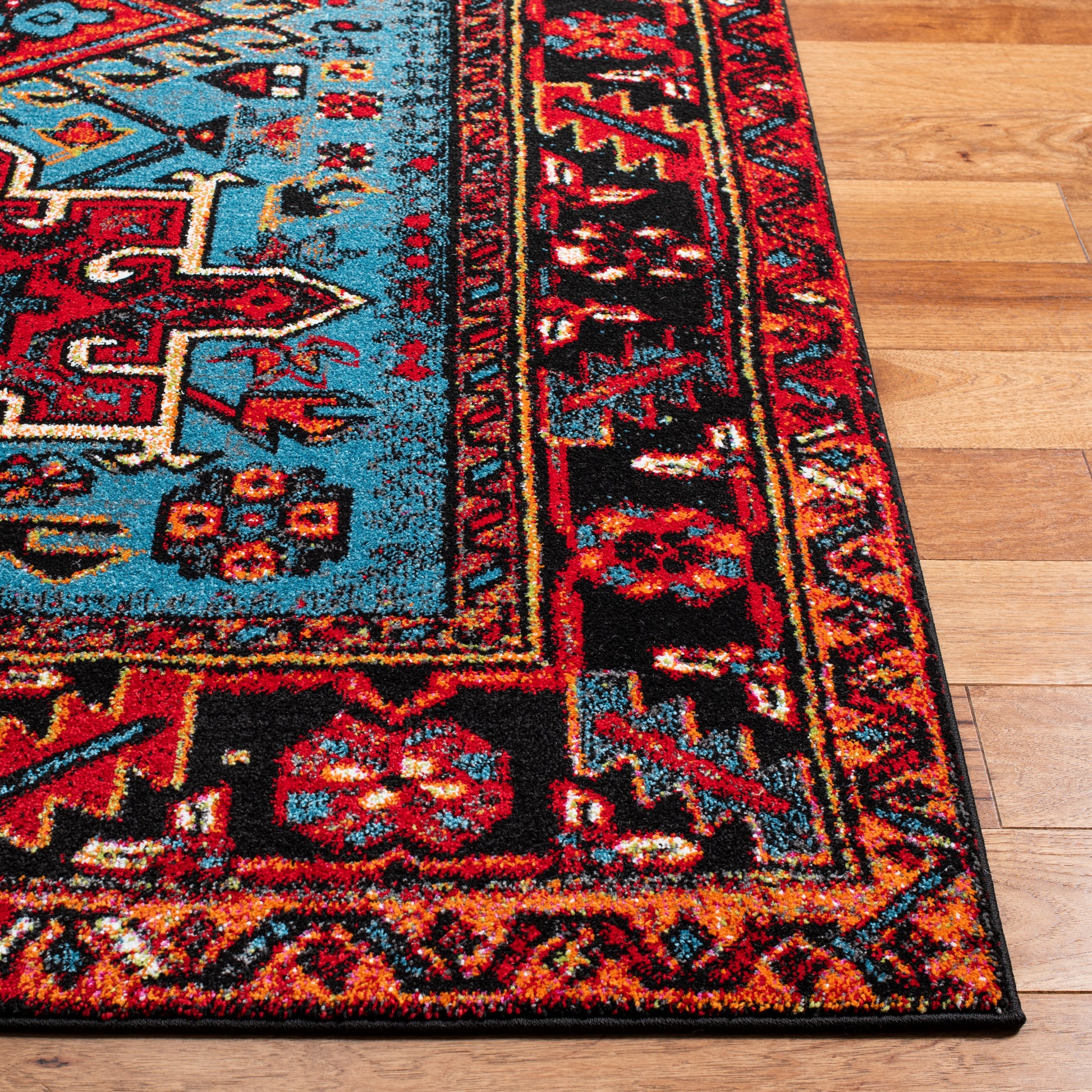 Safavieh Vintage Hamadan Vth211Q Red/Light Blue Area Rug