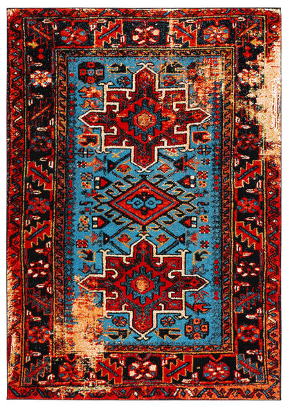 Safavieh Vintage Hamadan Vth211Q Red/Light Blue Area Rug