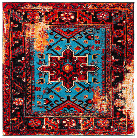 Safavieh Vintage Hamadan Vth211Q Red/Light Blue Rugs.