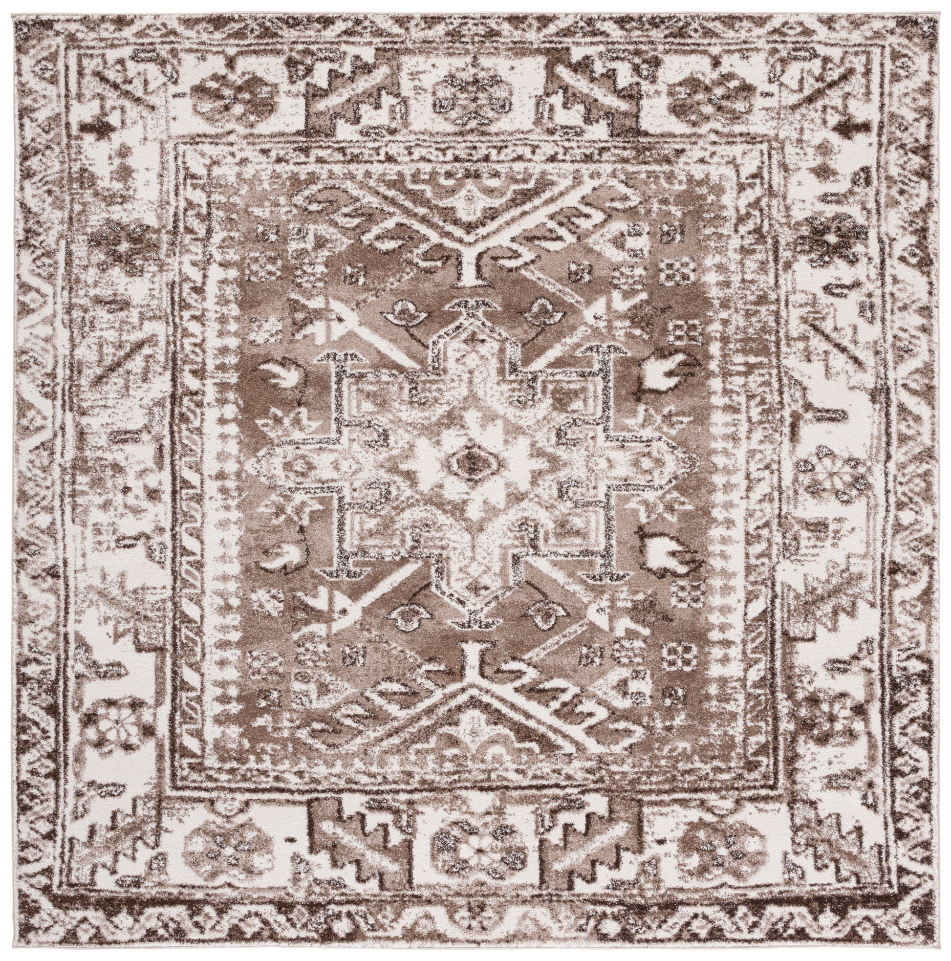 Safavieh Vintage Hamadan Vth211T Brown/Ivory Area Rug