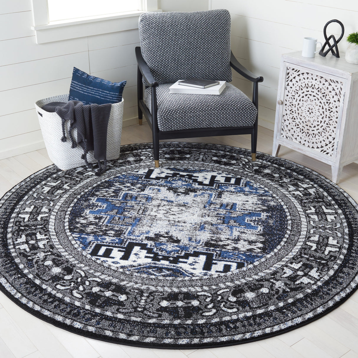 Safavieh Vintage Hamadan Vth213F Grey/Blue Rugs.