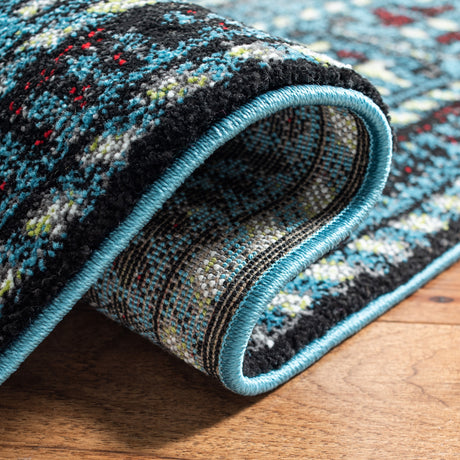 Safavieh Vintage Hamadan Vth213M Light Blue/Black Rugs.