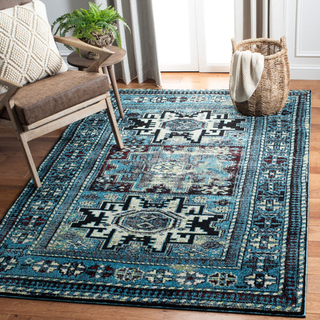 Safavieh Vintage Hamadan Vth213M Light Blue/Black Rugs.