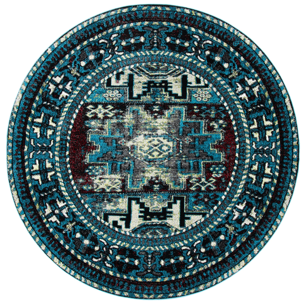 Safavieh Vintage Hamadan Vth213M Light Blue/Black Rugs.