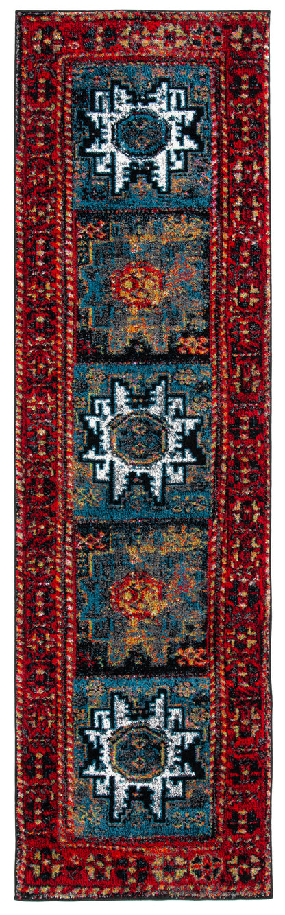 Safavieh Vintage Hamadan Vth213Q Red/Light Blue Area Rug