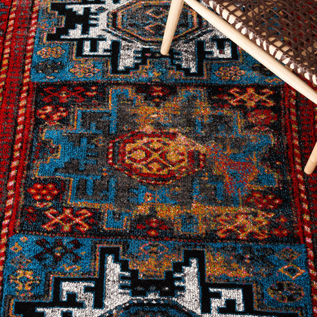Safavieh Vintage Hamadan Vth213Q Red/Light Blue Rugs.