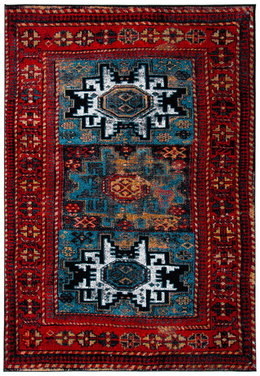 Safavieh Vintage Hamadan Vth213Q Red/Light Blue Area Rug