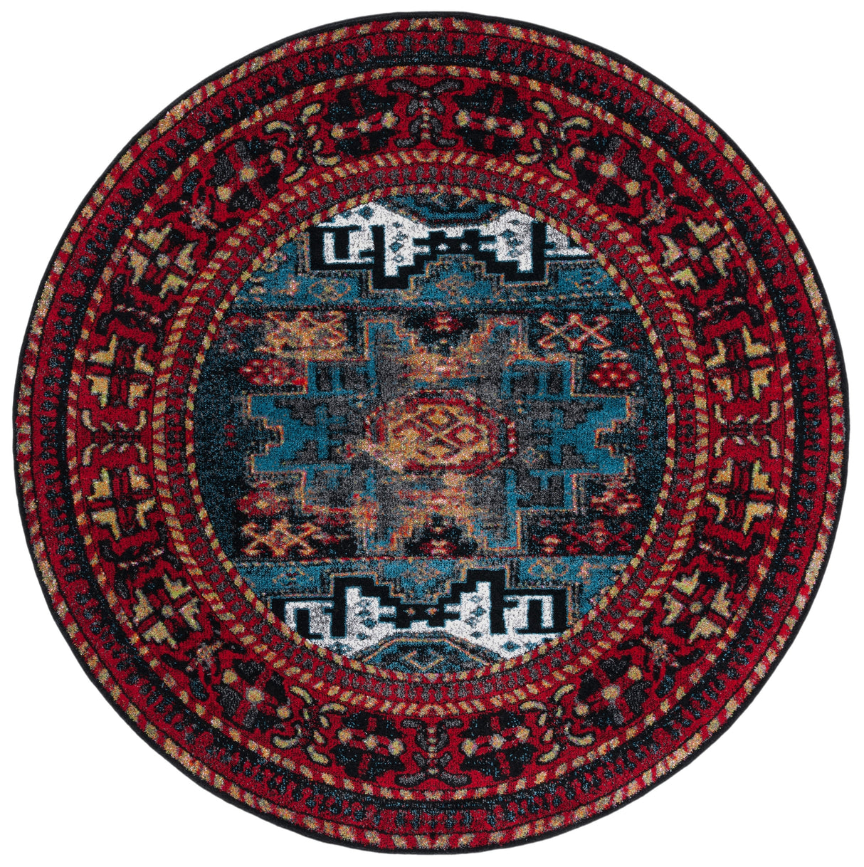 Safavieh Vintage Hamadan Vth213Q Red/Light Blue Rugs.
