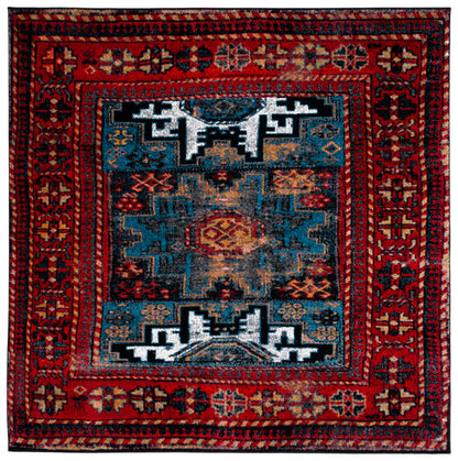 Safavieh Vintage Hamadan Vth213Q Red/Light Blue Area Rug