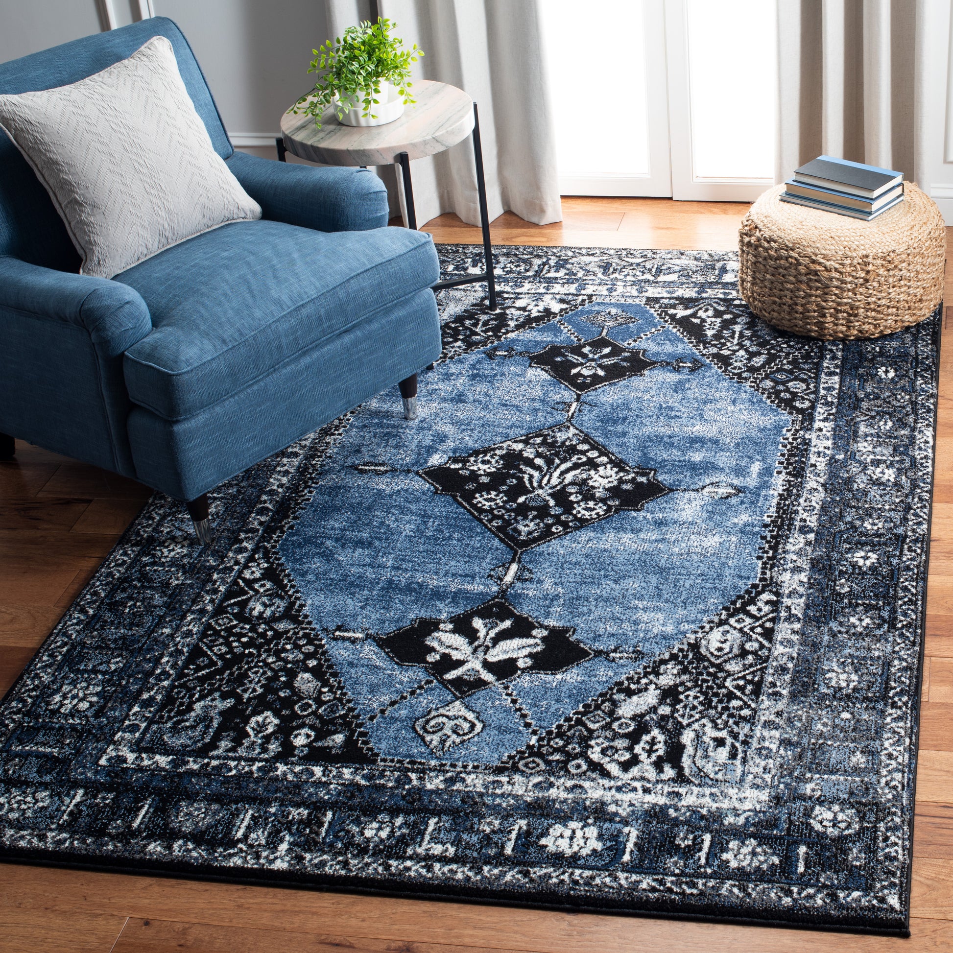 Safavieh Vintage Hamadan Vth217M Blue/Grey Area Rug