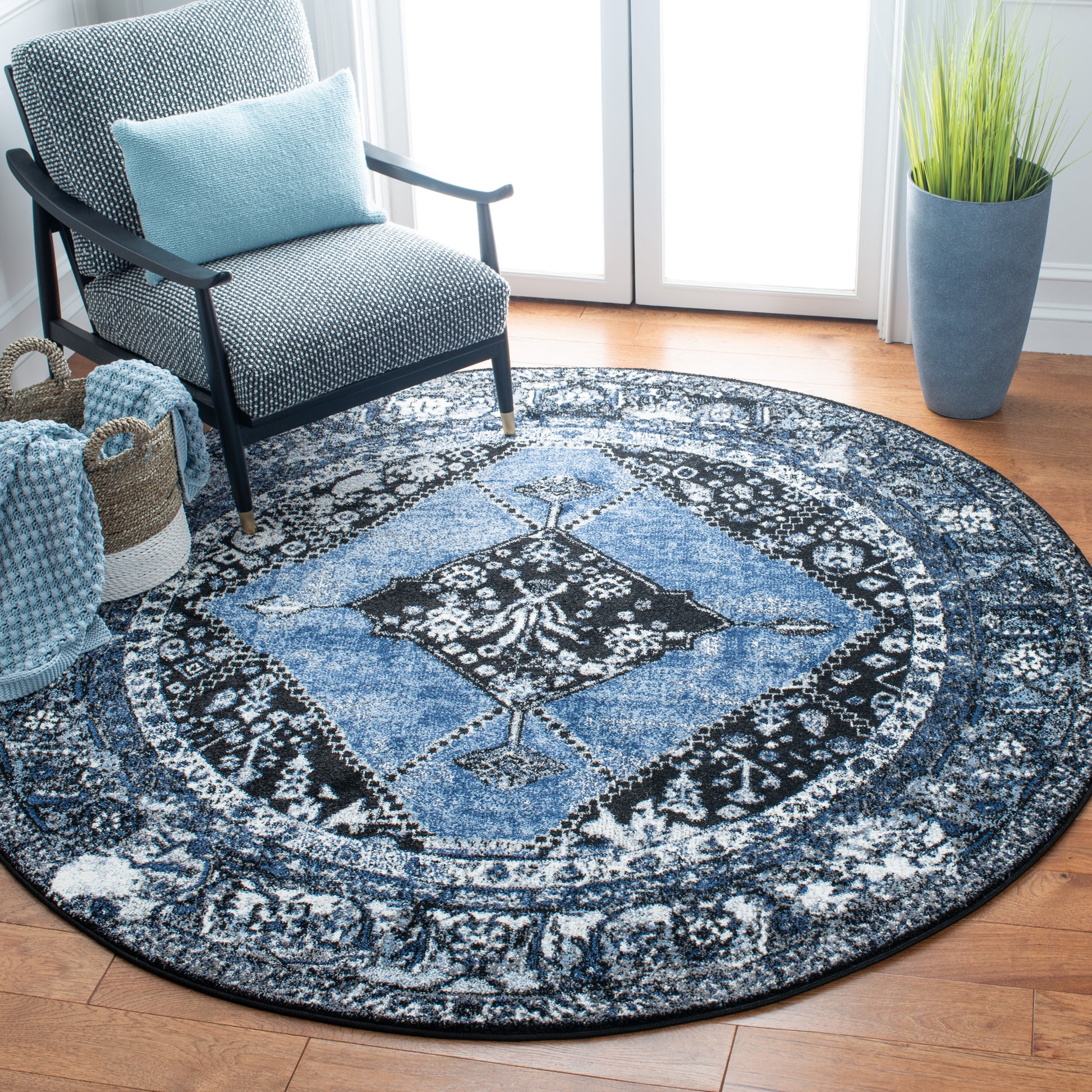 Safavieh Vintage Hamadan Vth217M Blue/Grey Area Rug