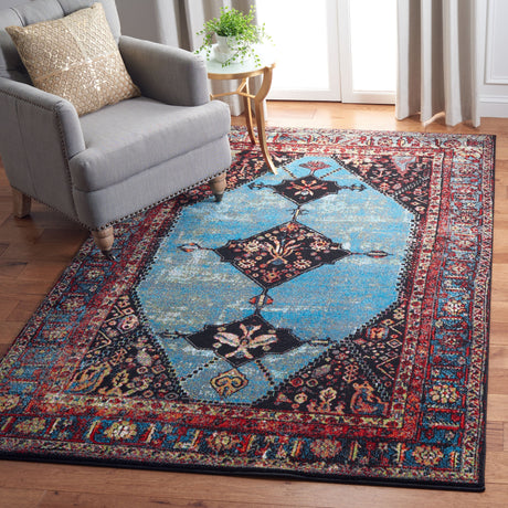 Safavieh Vintage Hamadan Vth217Q Red/Light Blue Rug.