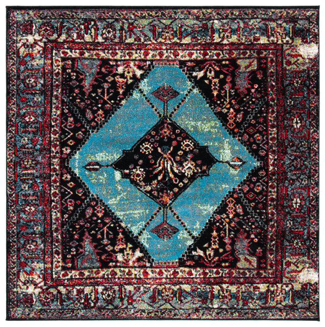Safavieh Vintage Hamadan Vth217Q Red/Light Blue Rug.