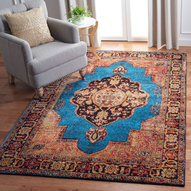 Safavieh Vintage Hamadan Vth219D Gold/Light Blue Rugs.