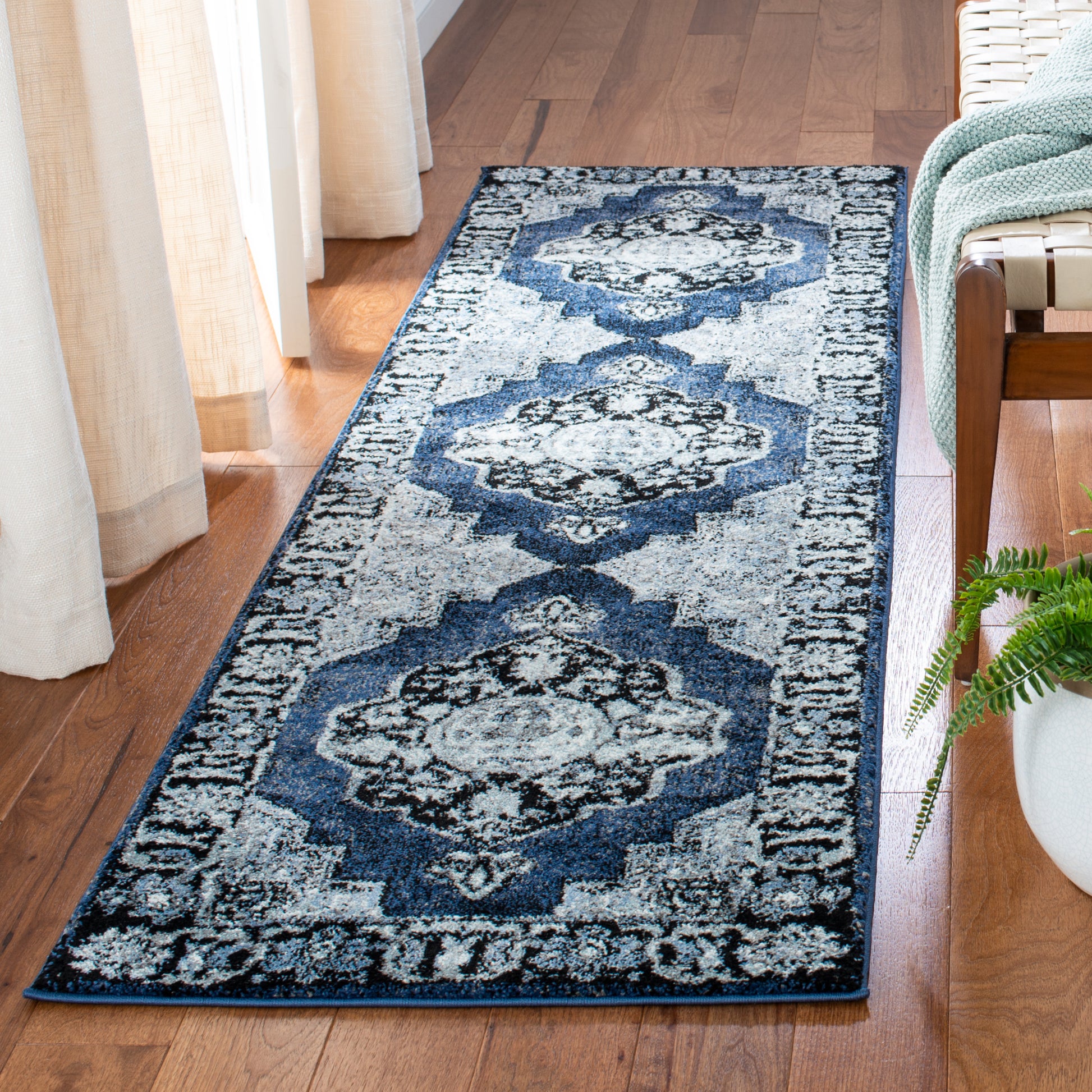 Safavieh Vintage Hamadan Vth219M Blue/Grey Area Rug