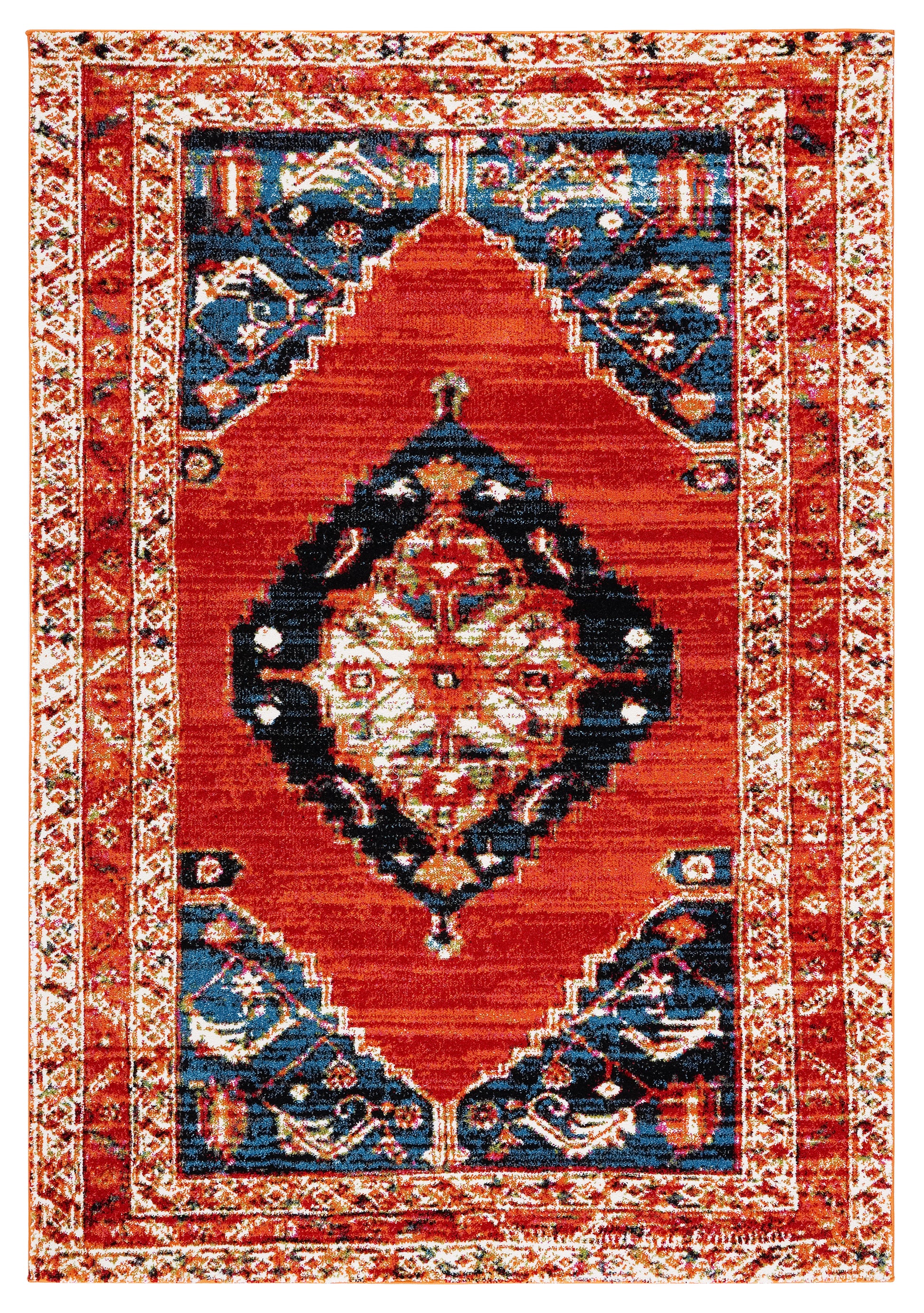 Safavieh Vintage Hamadan Vth228Q Red/Navy Area Rug