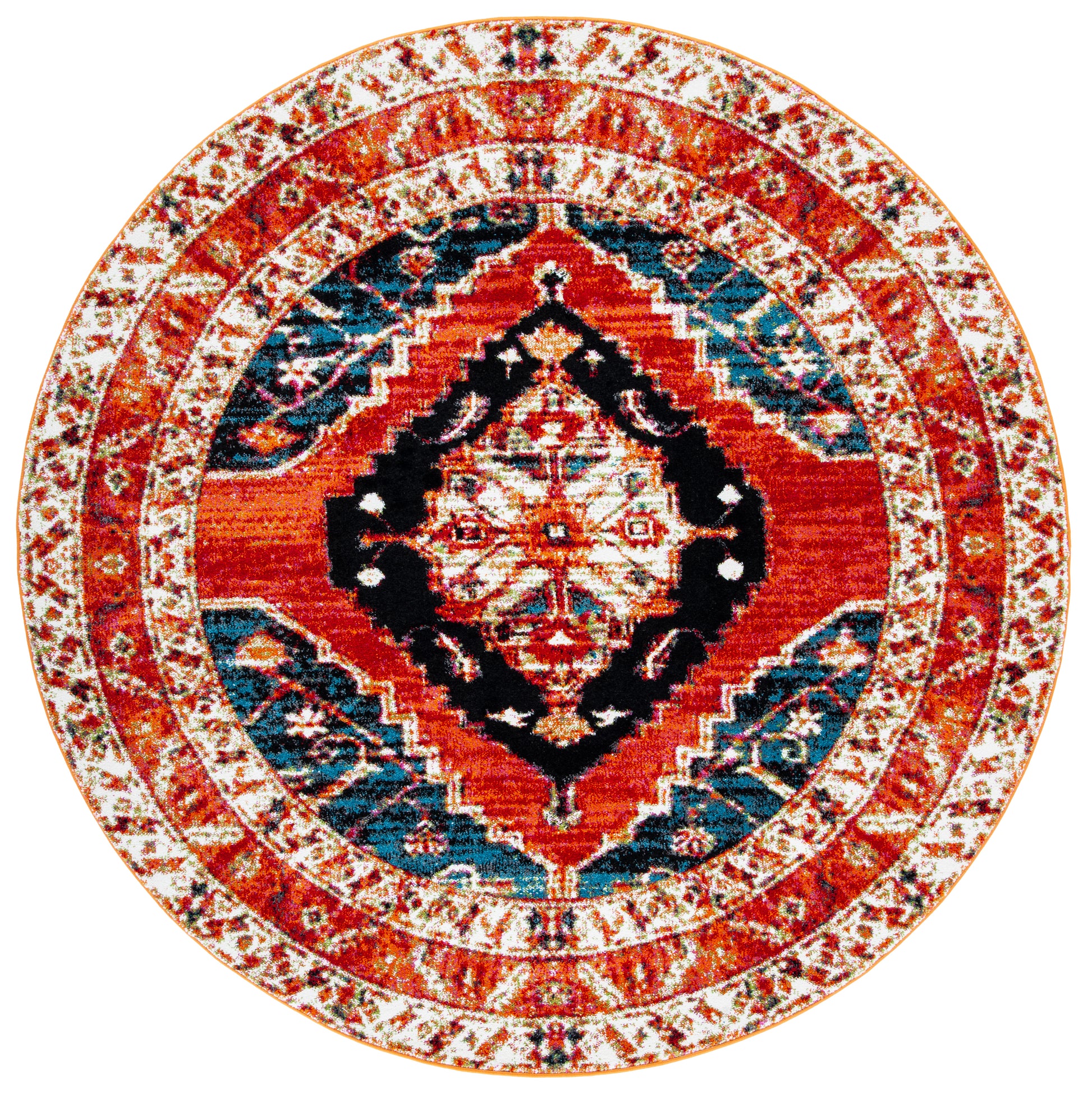 Safavieh Vintage Hamadan Vth228Q Red/Navy Area Rug