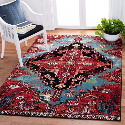 Safavieh Vintage Hamadan Vth248M Blue/Red Area Rug