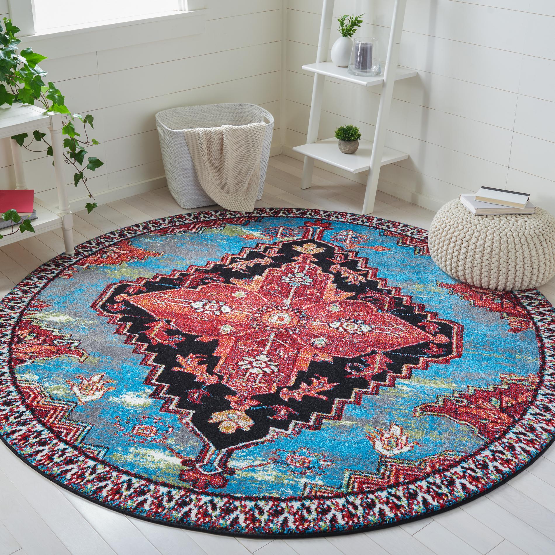 Safavieh Vintage Hamadan Vth248M Blue/Red Area Rug