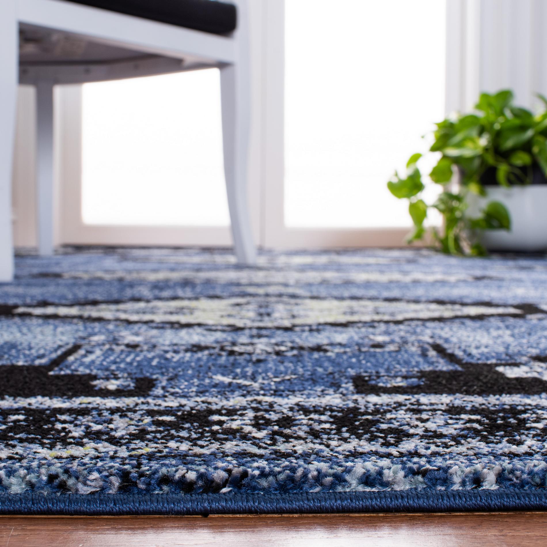 Safavieh Vintage Hamadan Vth251M Blue/Black Area Rug