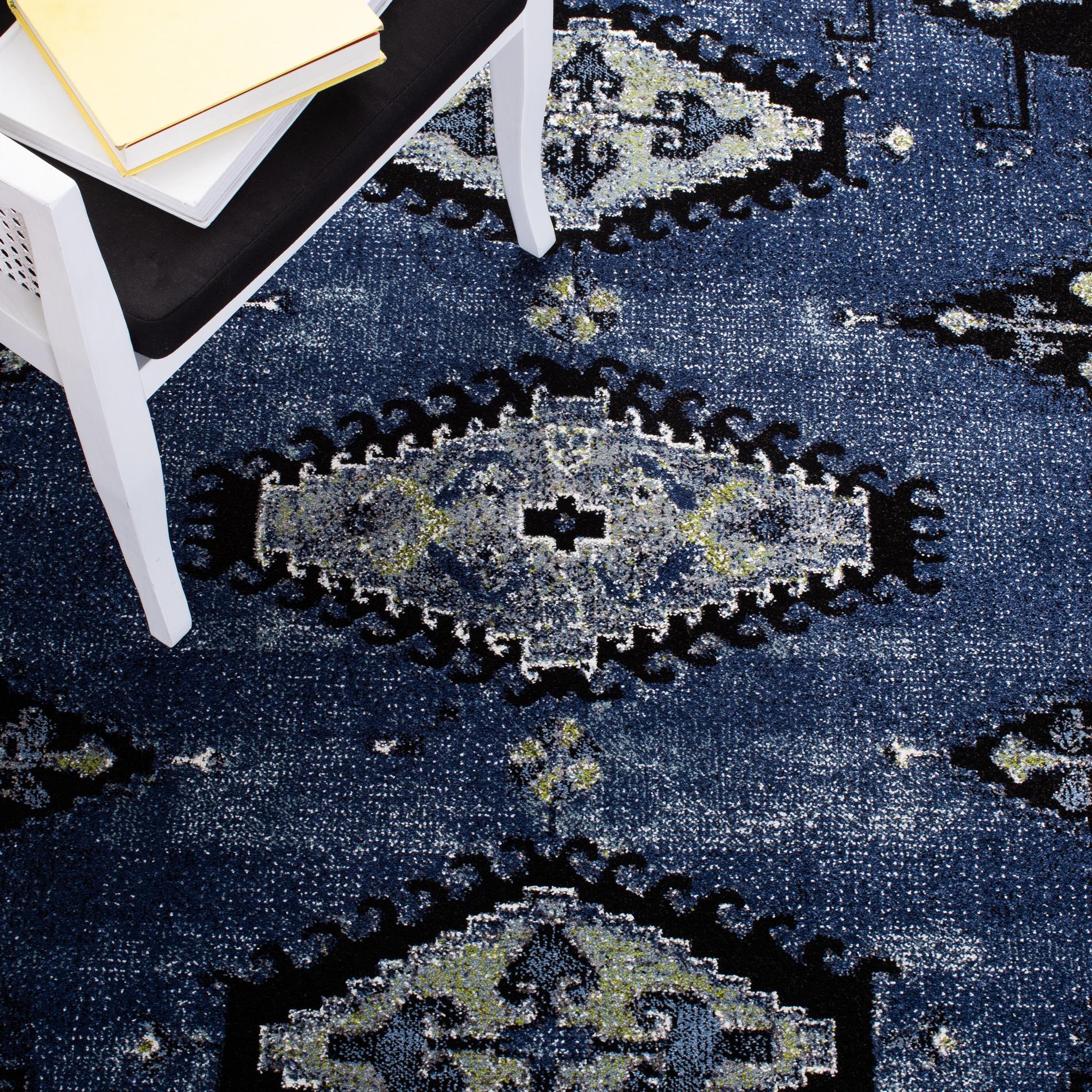 Safavieh Vintage Hamadan Vth251M Blue/Black Area Rug